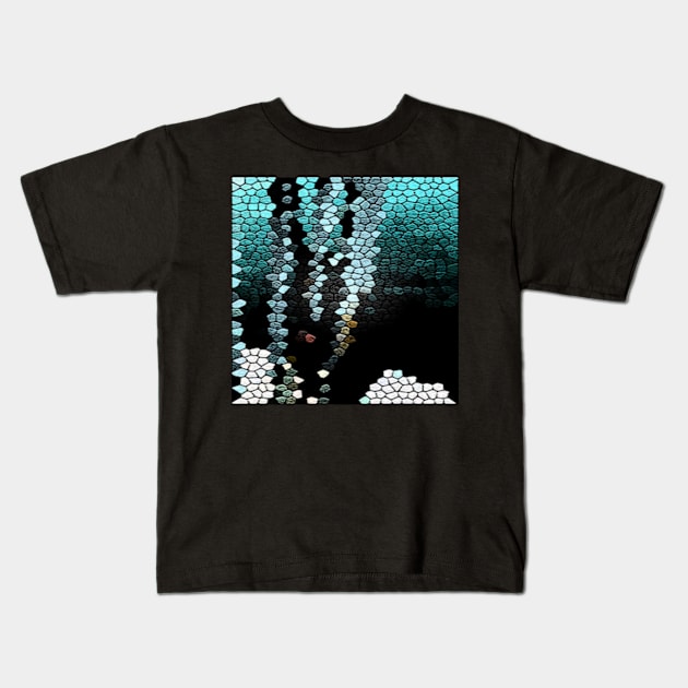 seabed mosaic Kids T-Shirt by katerina-ez